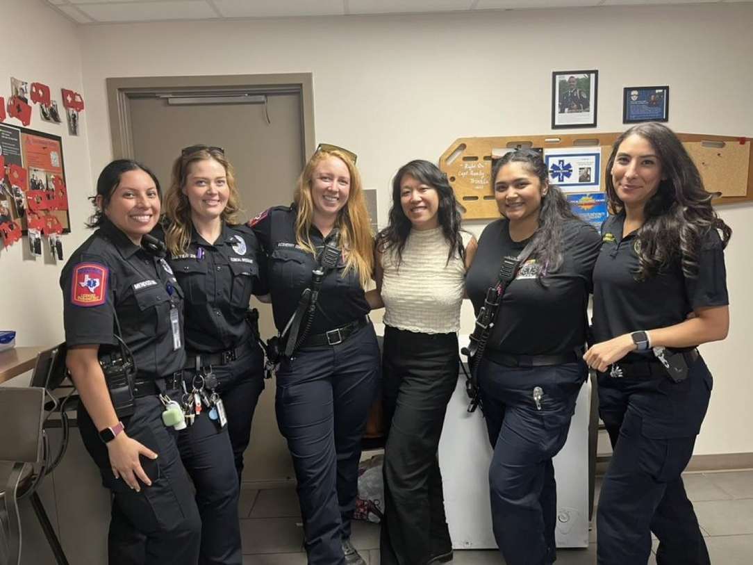 Selena with her Austin-Travis County EMS colleagues